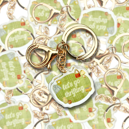 Let's Go Thrifting - Keychain