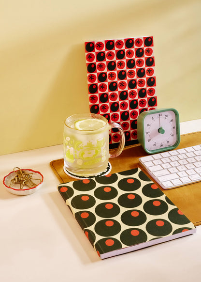 Pomodoro Tomato Olive Checked Weekly Planner