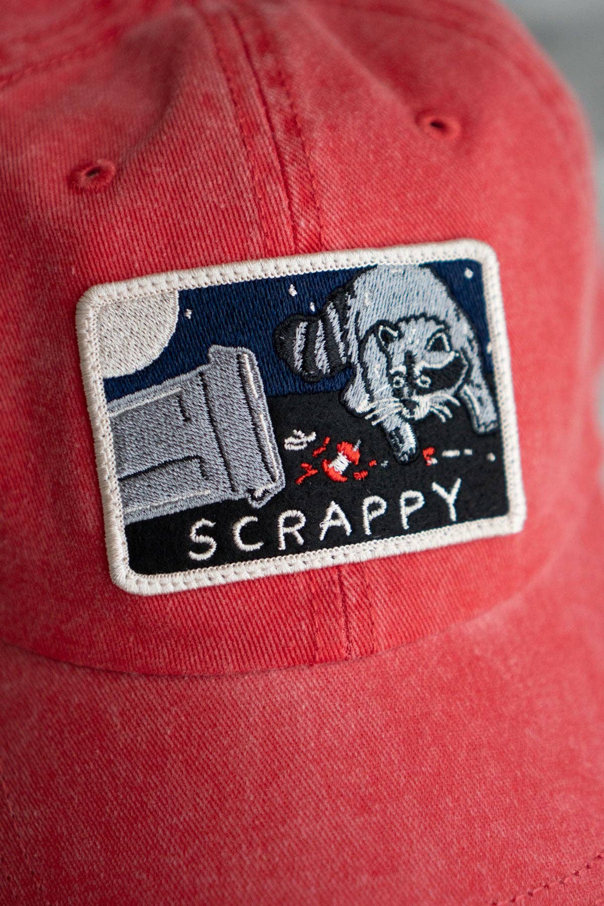 Scrappy Raccoon (Trash) Sticky Patch | Embroidered Patch