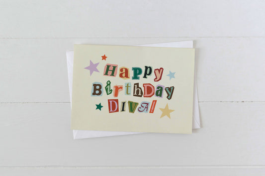 Happy Birthday Diva! Birthday Greeting Card