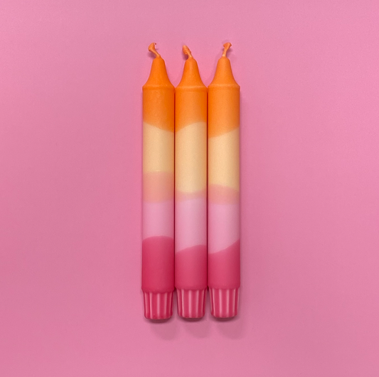 Freshly Squeezed Taper Candle Trio