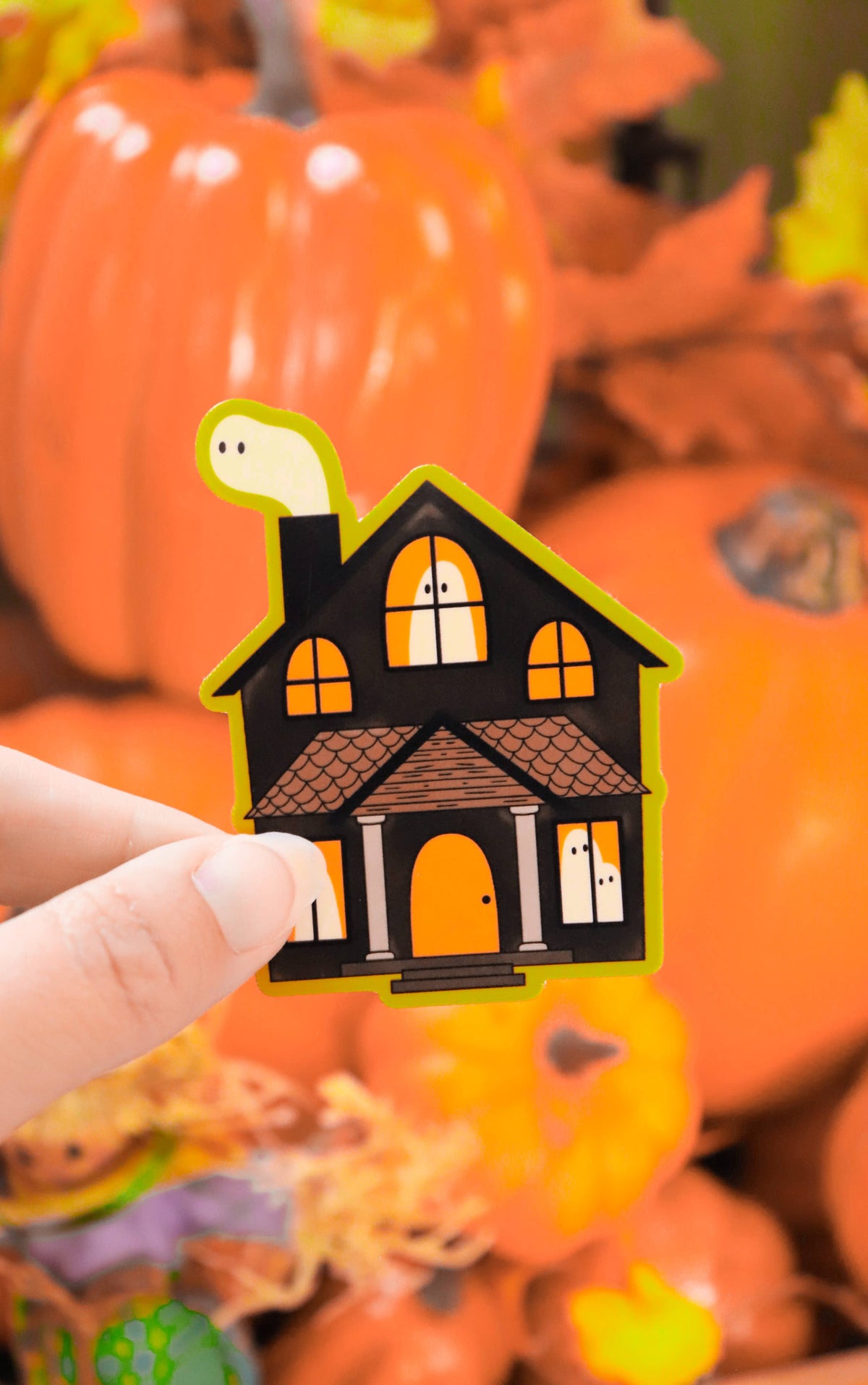 Haunted House | Glossy Waterproof Vinyl Sticker