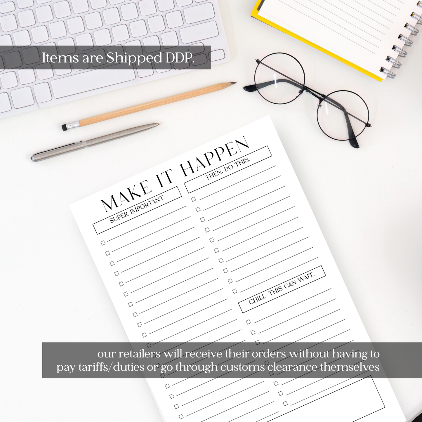 To Do Checklist: 50-Page Tear-Off Notepad