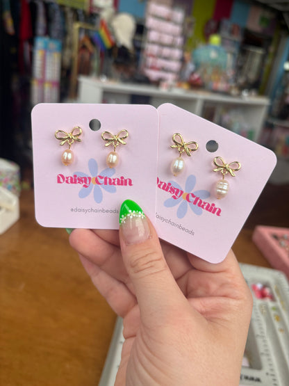 Dainty Bow Earrings
