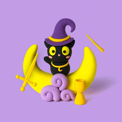 Halloween Cat Clay Crafting Kit