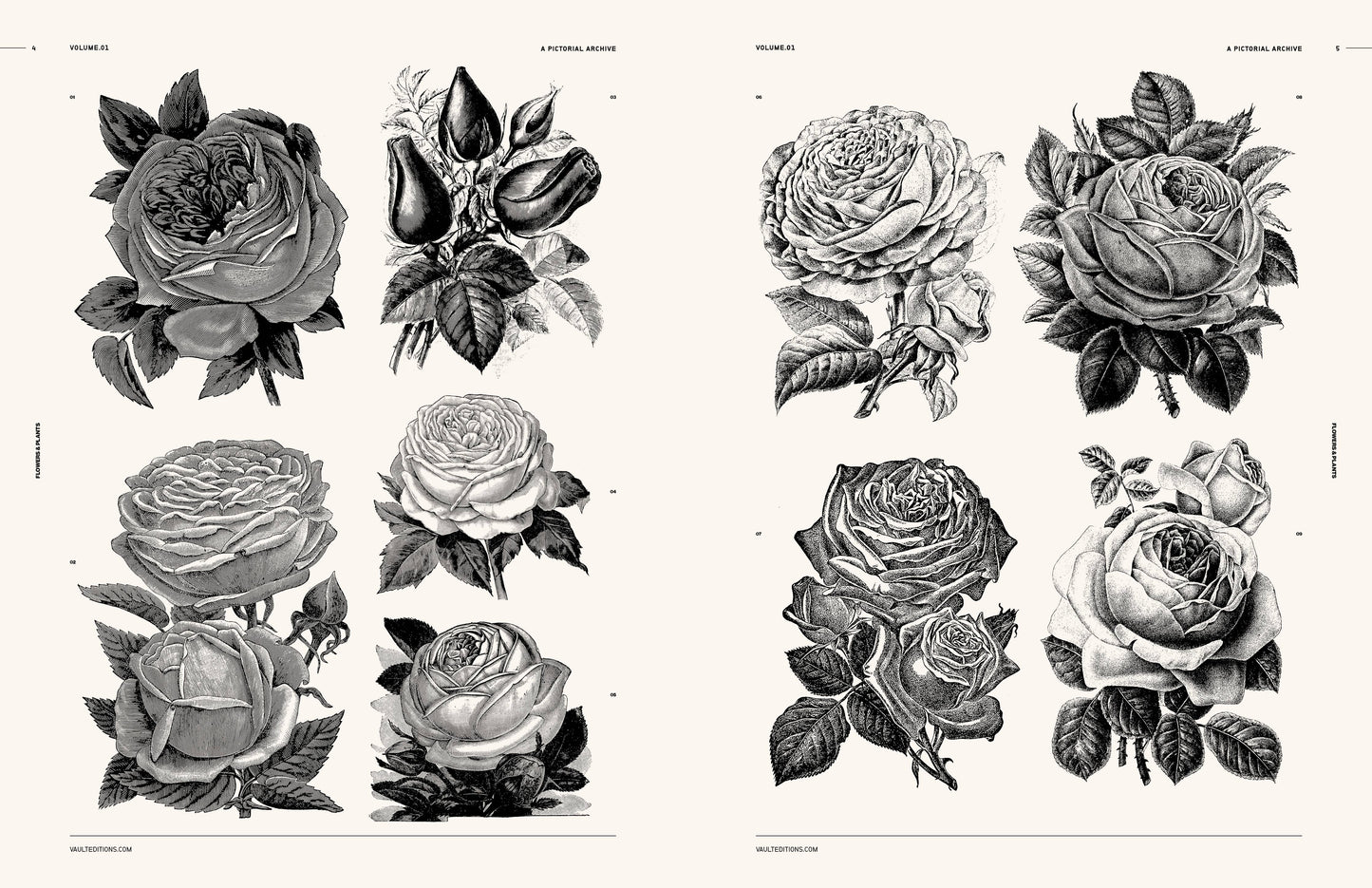 Vault Editions: Flowers and Plants Reference Book