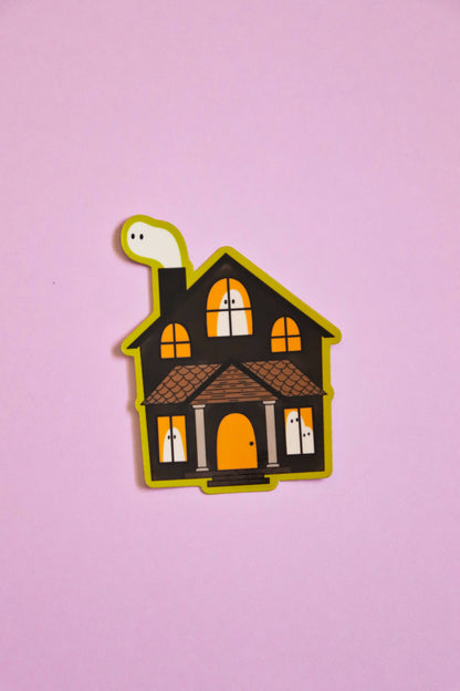 Haunted House | Glossy Waterproof Vinyl Sticker