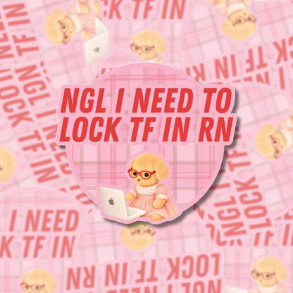 Lock In - Sticker