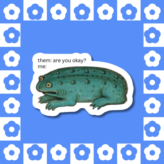 Okay Frog - Sticker