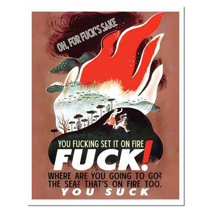 "ON FIRE" poster 8x10