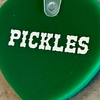 Pickles Heart Keychain