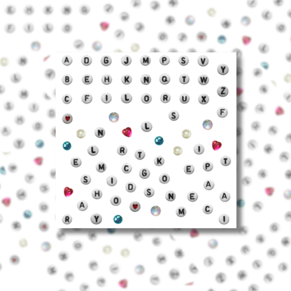Letter Beads - Sticker Sheet