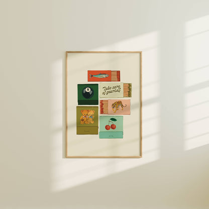 Vintage Inspired Matchbook Print 5x7