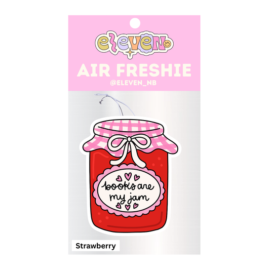 Books Are My Jam Air Freshie Strawberry Scent