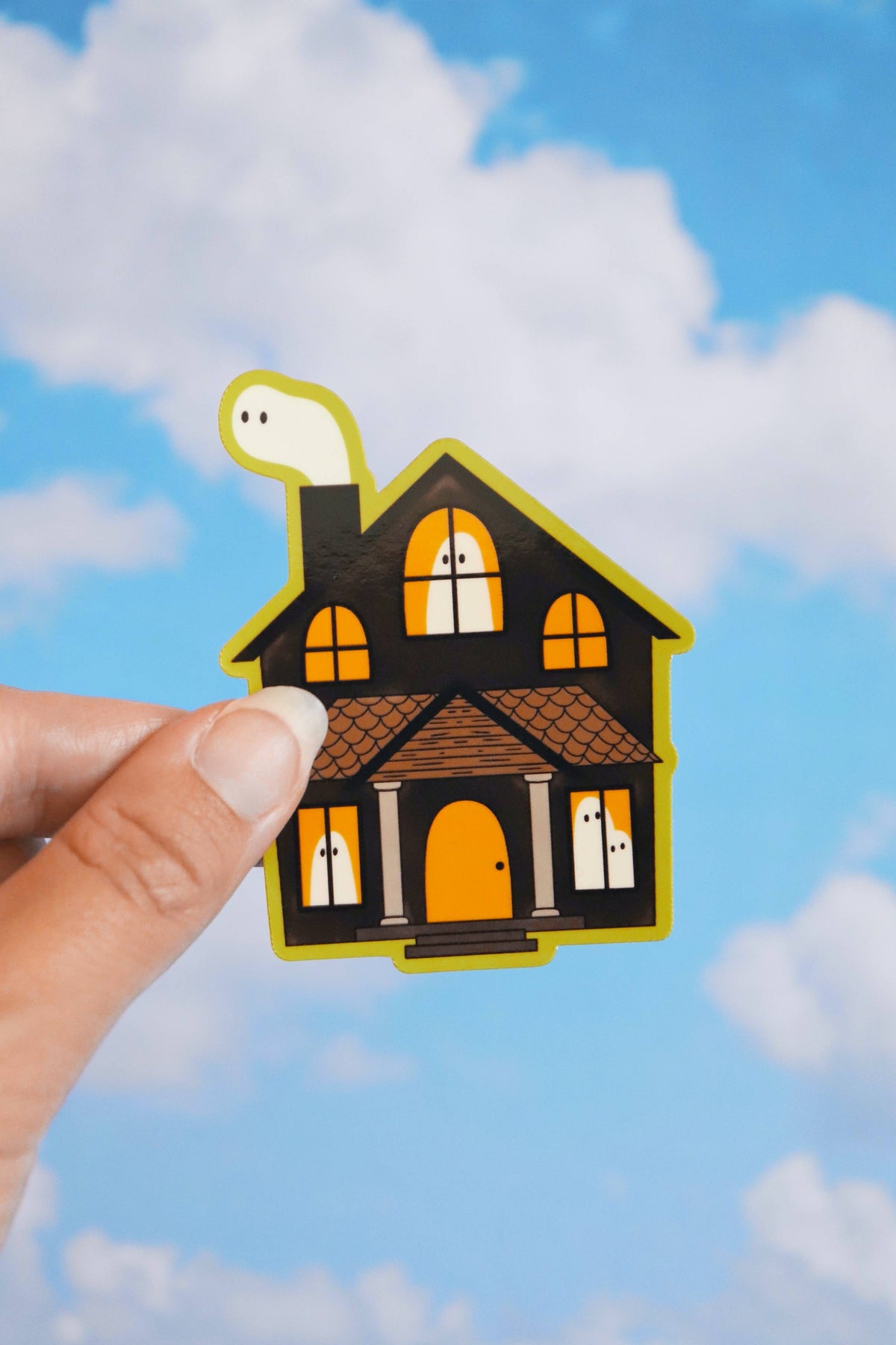 Haunted House | Glossy Waterproof Vinyl Sticker