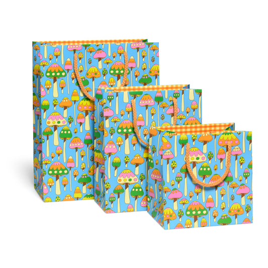 Sac cadeau moyen Champignons Groovy