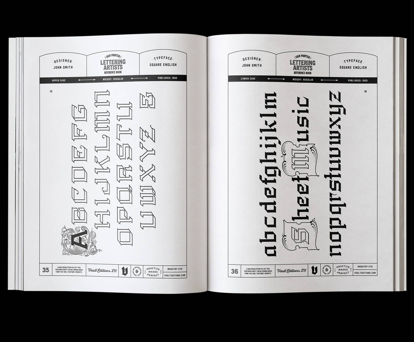 Vault Editions: Sign Painter & Lettering Artist Reference Book