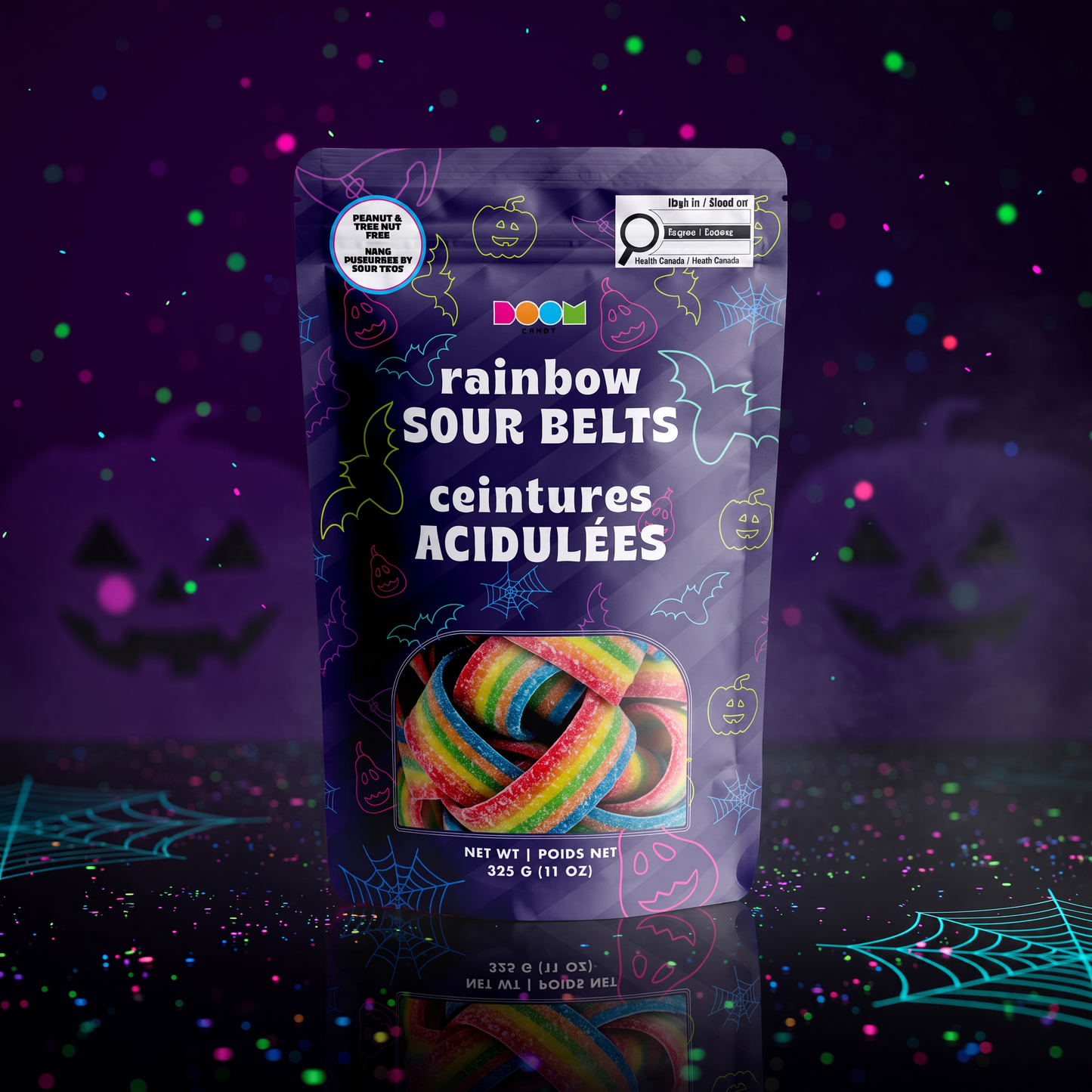 Rainbow Sour Belts | Sour Tangy Candy | 340 g