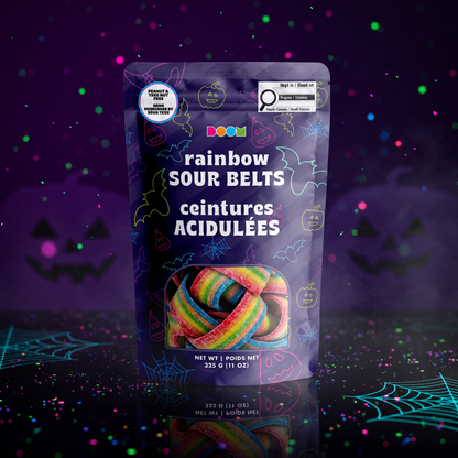 Rainbow Sour Belts | Sour Tangy Candy | 340 g