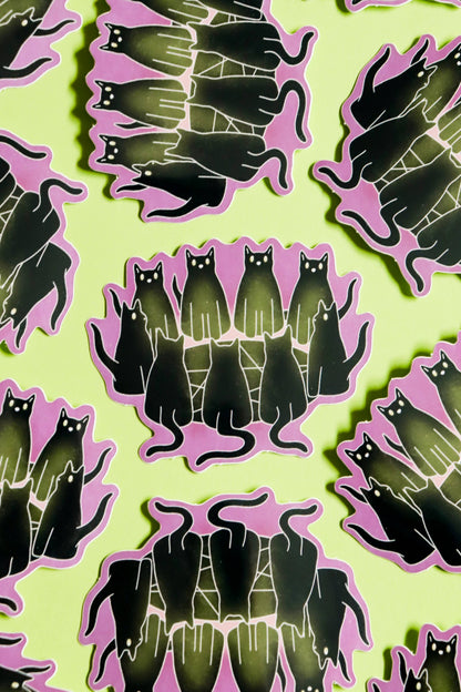 Black Cats Cult | Glossy Waterproof Vinyl Sticker