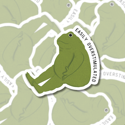 Easily Overstimulated Frog - Sticker