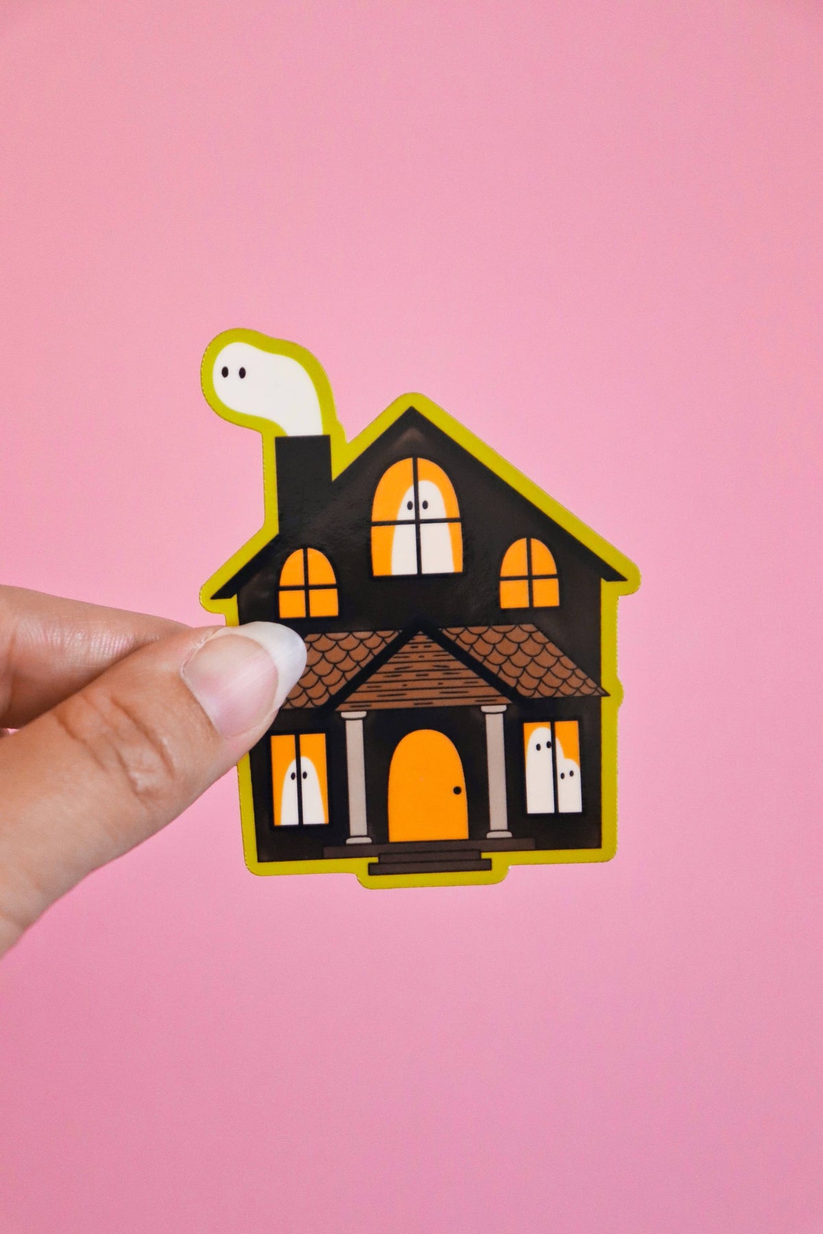 Haunted House | Glossy Waterproof Vinyl Sticker