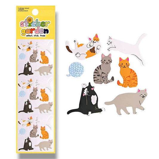 Glossy Various Cat Stickers