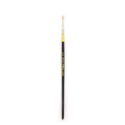Detail - Golden Synthetic Hair Brush - Round