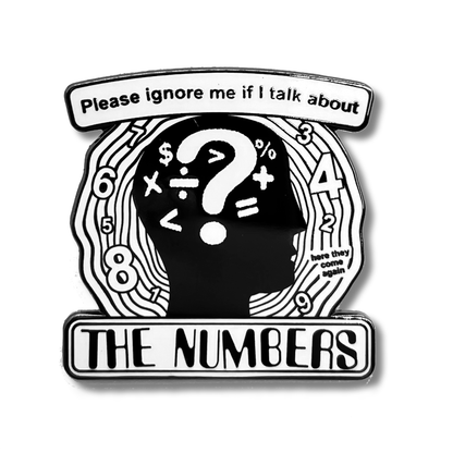 "The Numbers" Enamel Pin