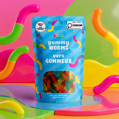 Gummy Worm Candy Bag: Classic Fruity Chewy Sweets