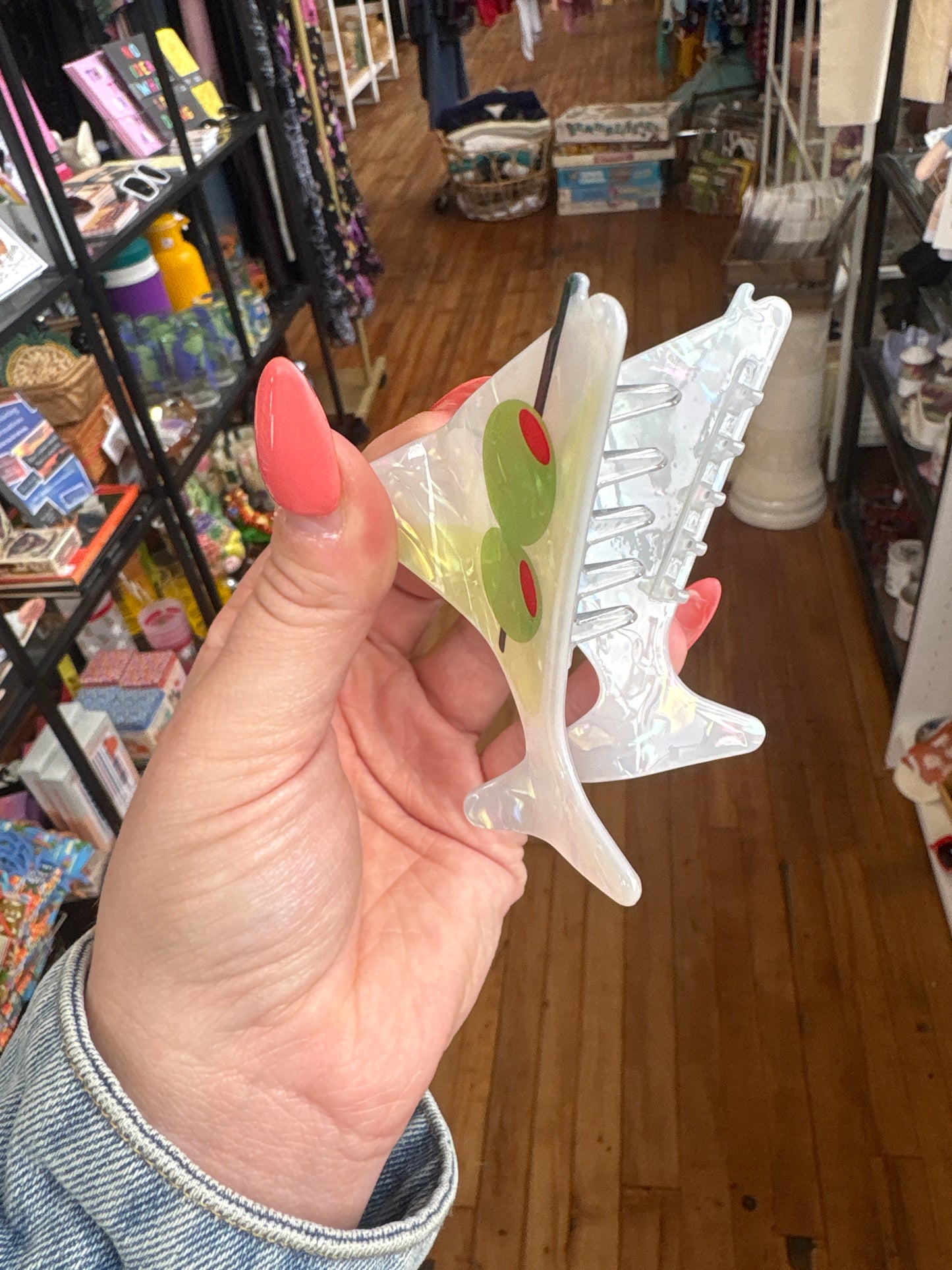 Martini Hair Clip