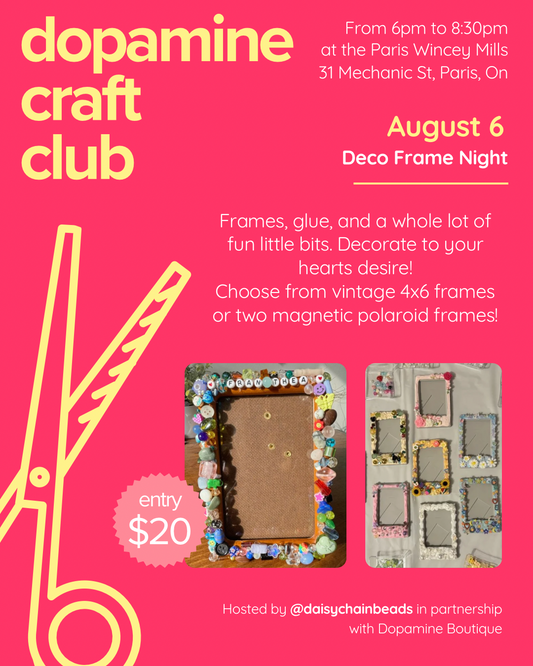 August 6th - Deco Frame Night