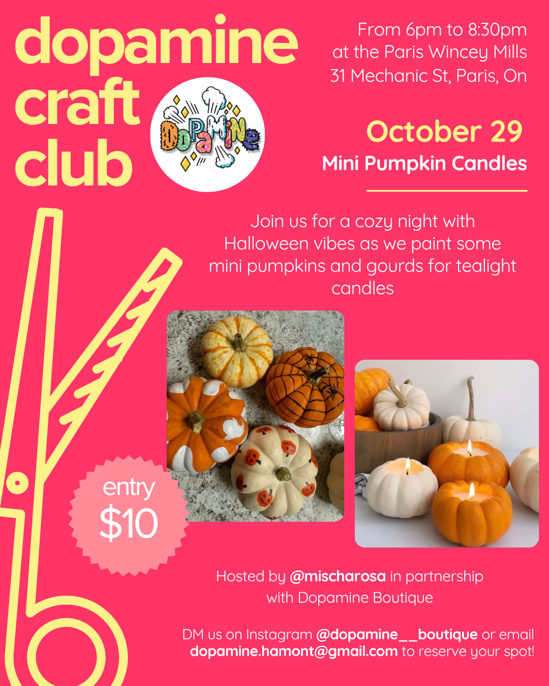 October 29th - Mini Pumpkin Tea lights