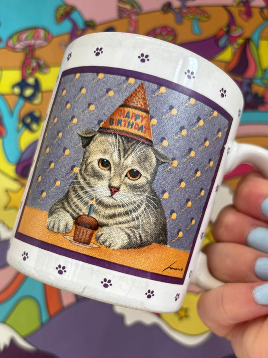 Birthday Cat Mug