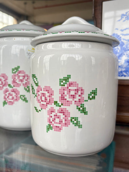 Rose Canisters (Set of Two)