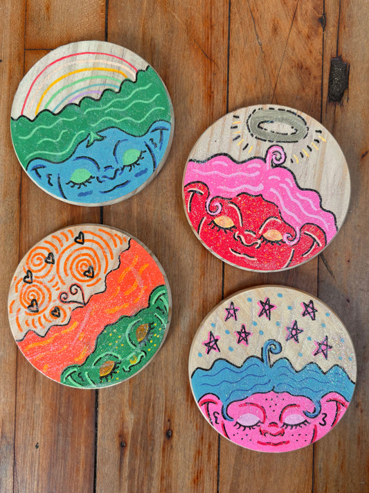 Sous-verres Georgia Astrum - Charmantes dames