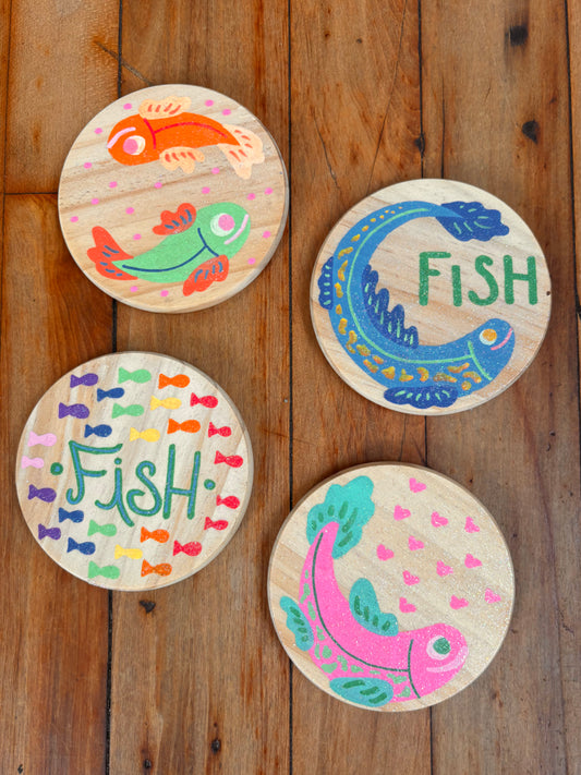 Ensemble de sous-verres Georgia Astrum - Poisson