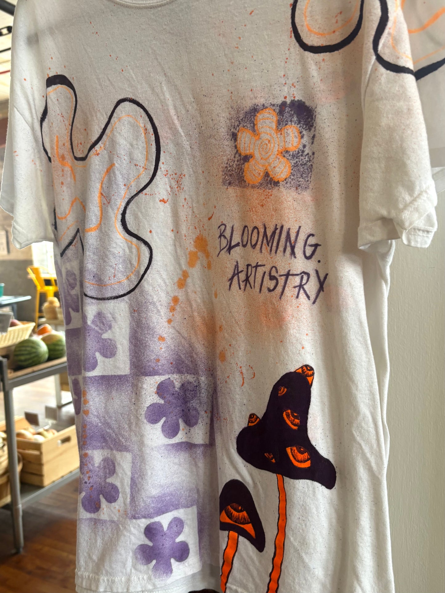 Blooming Artistry Hand Painted Tee