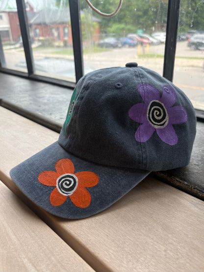 Blooming Artistry Hand Painted Hat