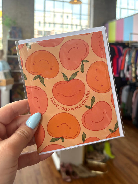 Greeting Card - Love You Sweet Cheeks