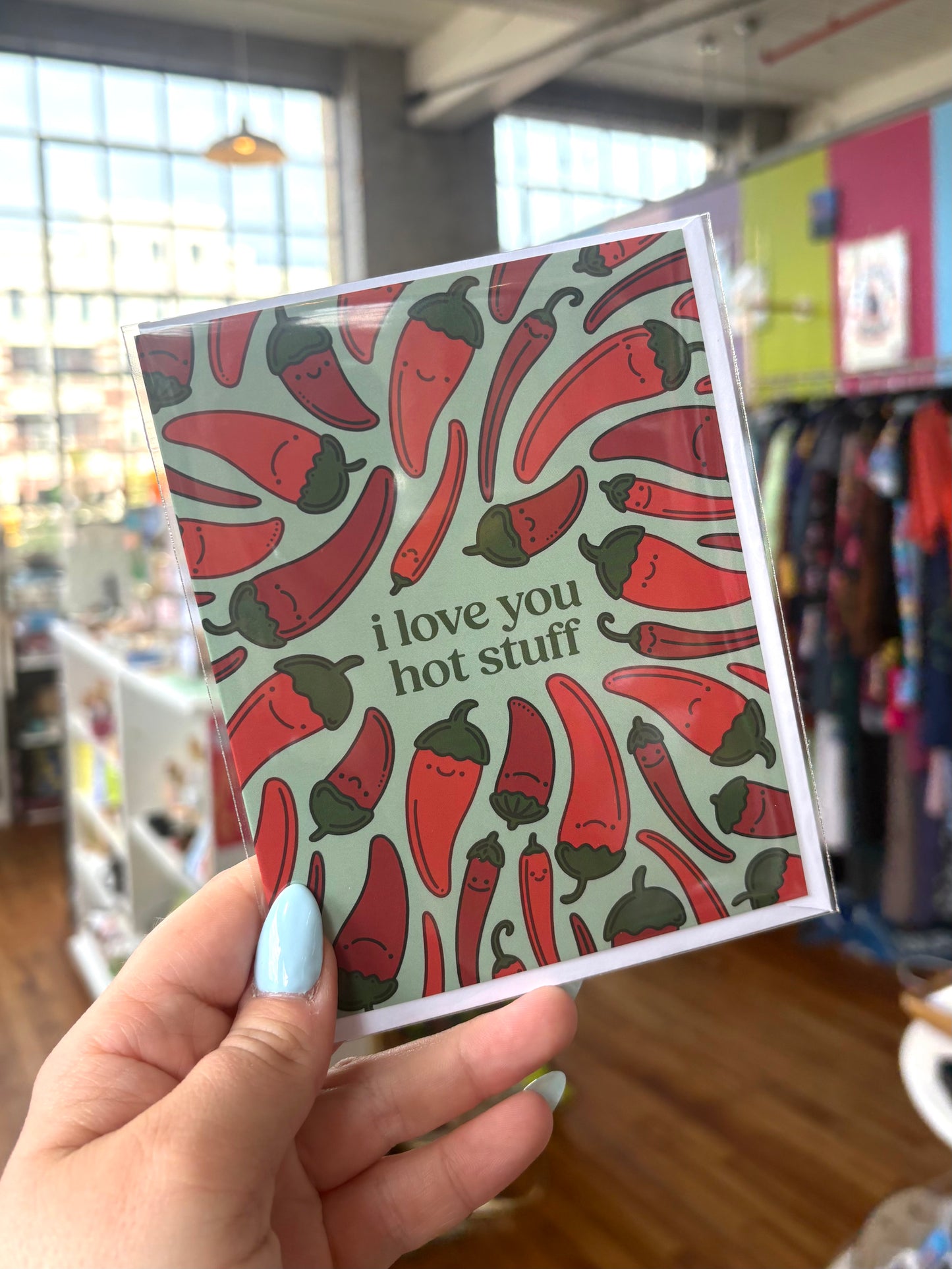 Greeting Card - I Love You Hot Stuff