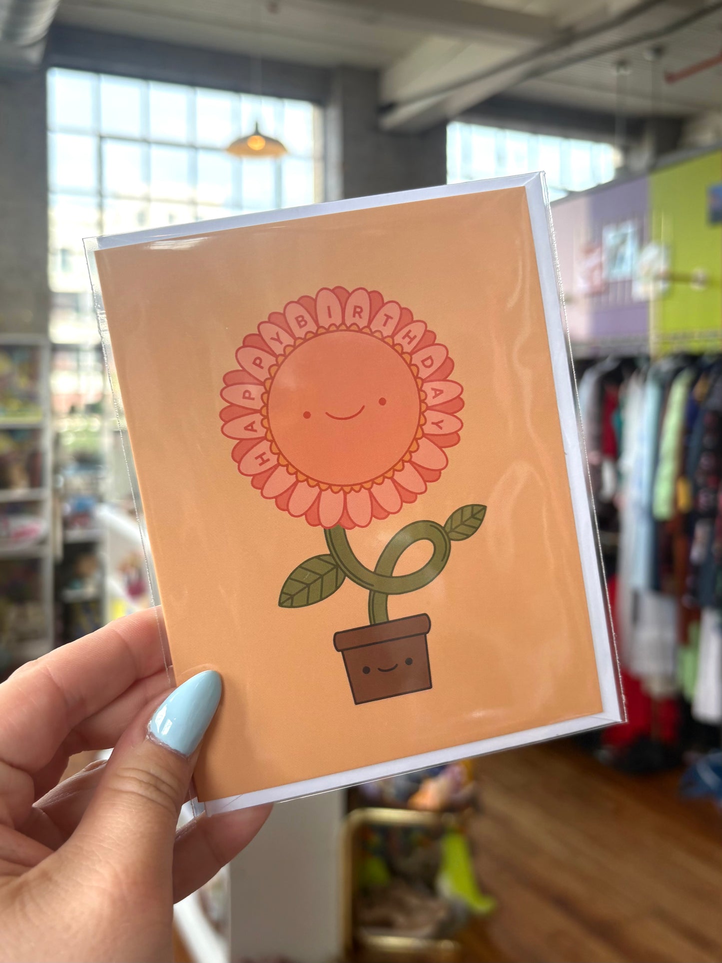 Greeting Card - Happy Birthday Flower