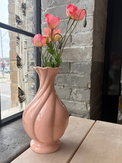 Peach Swirl Vase