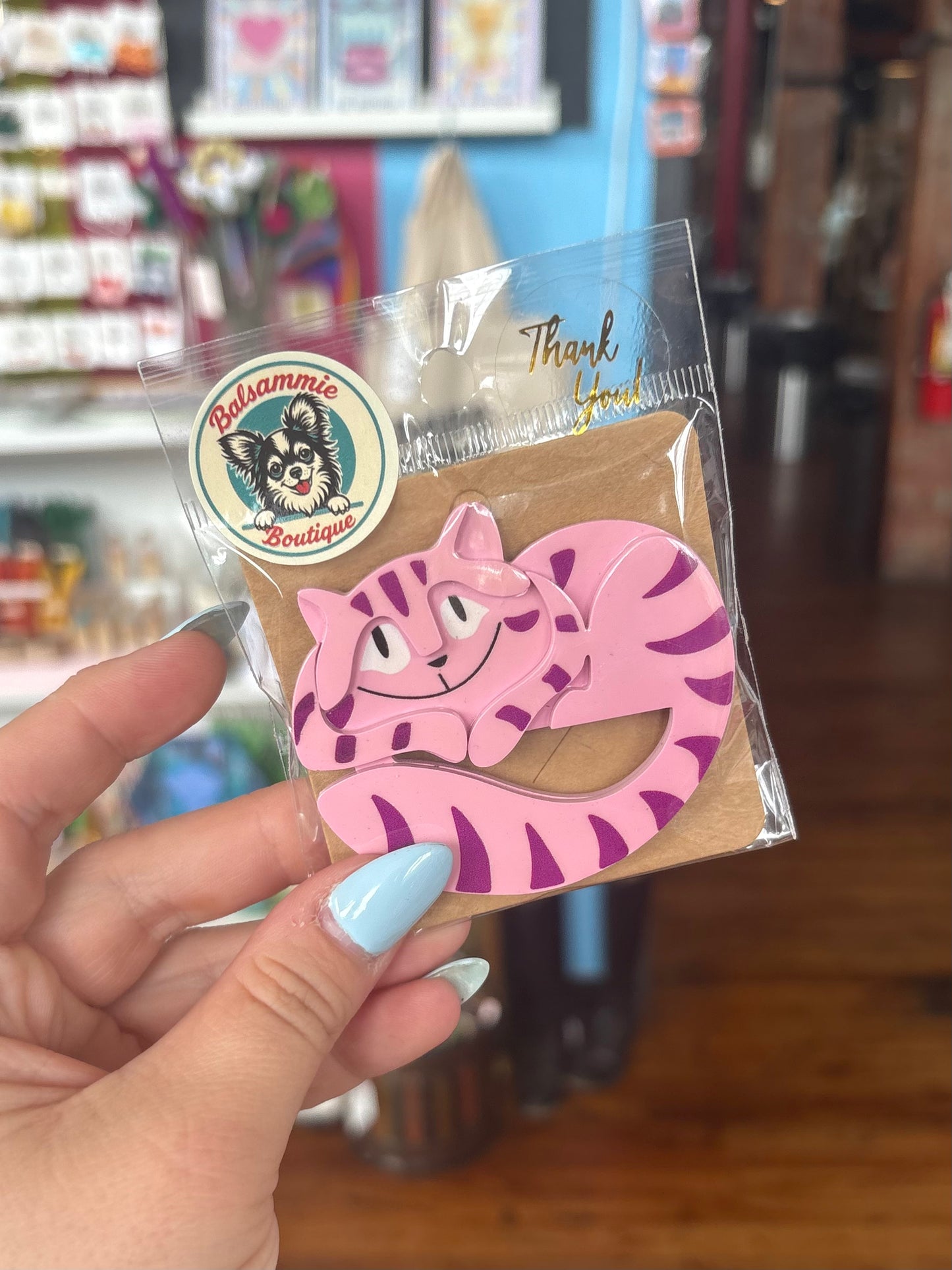 Cheshire 3D Acrylic Brooch