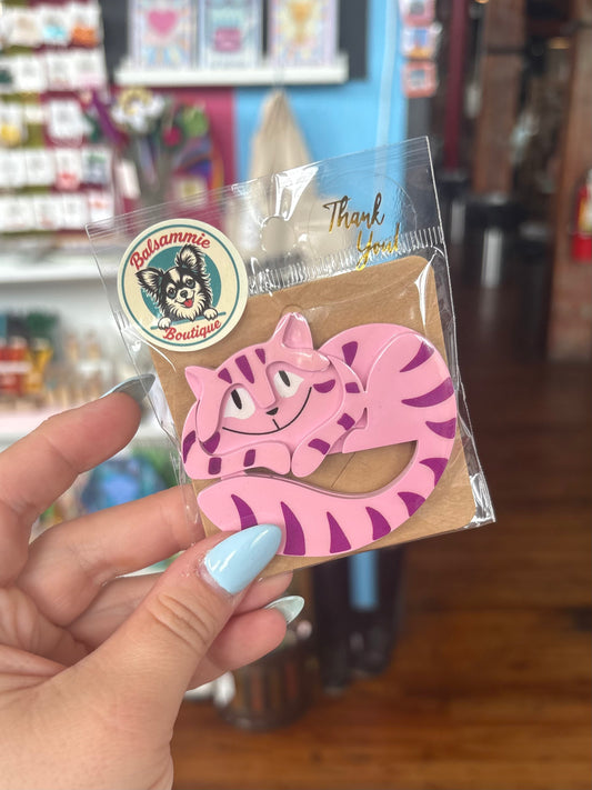 Cheshire 3D Acrylic Brooch