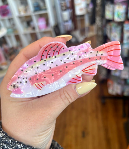 Pinky Fish Hair Clip