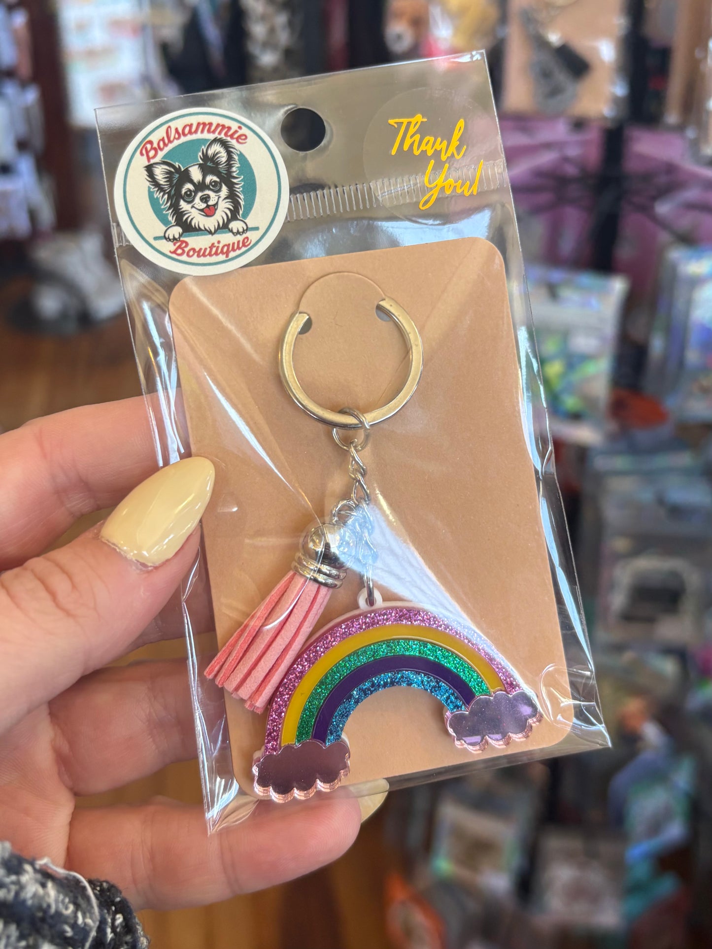 Rainbow Keychain - 3D Acrylic