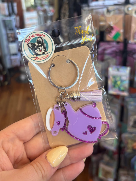 Tea For One -  3D Acrylic Keychain
