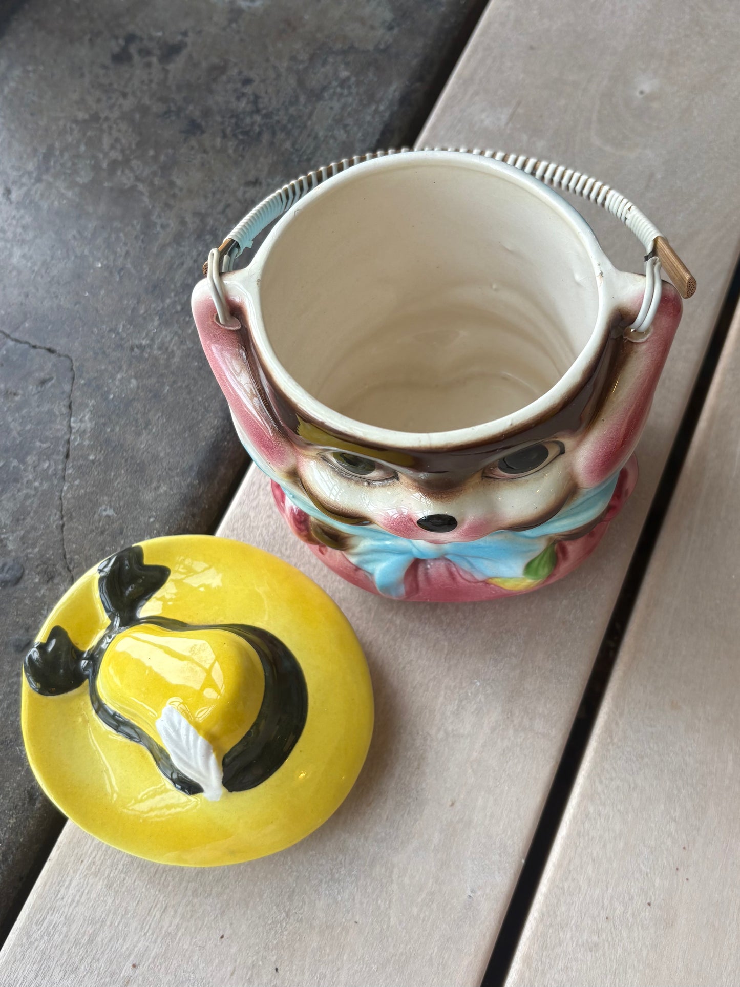 Dog-Bear Kitschy Planter