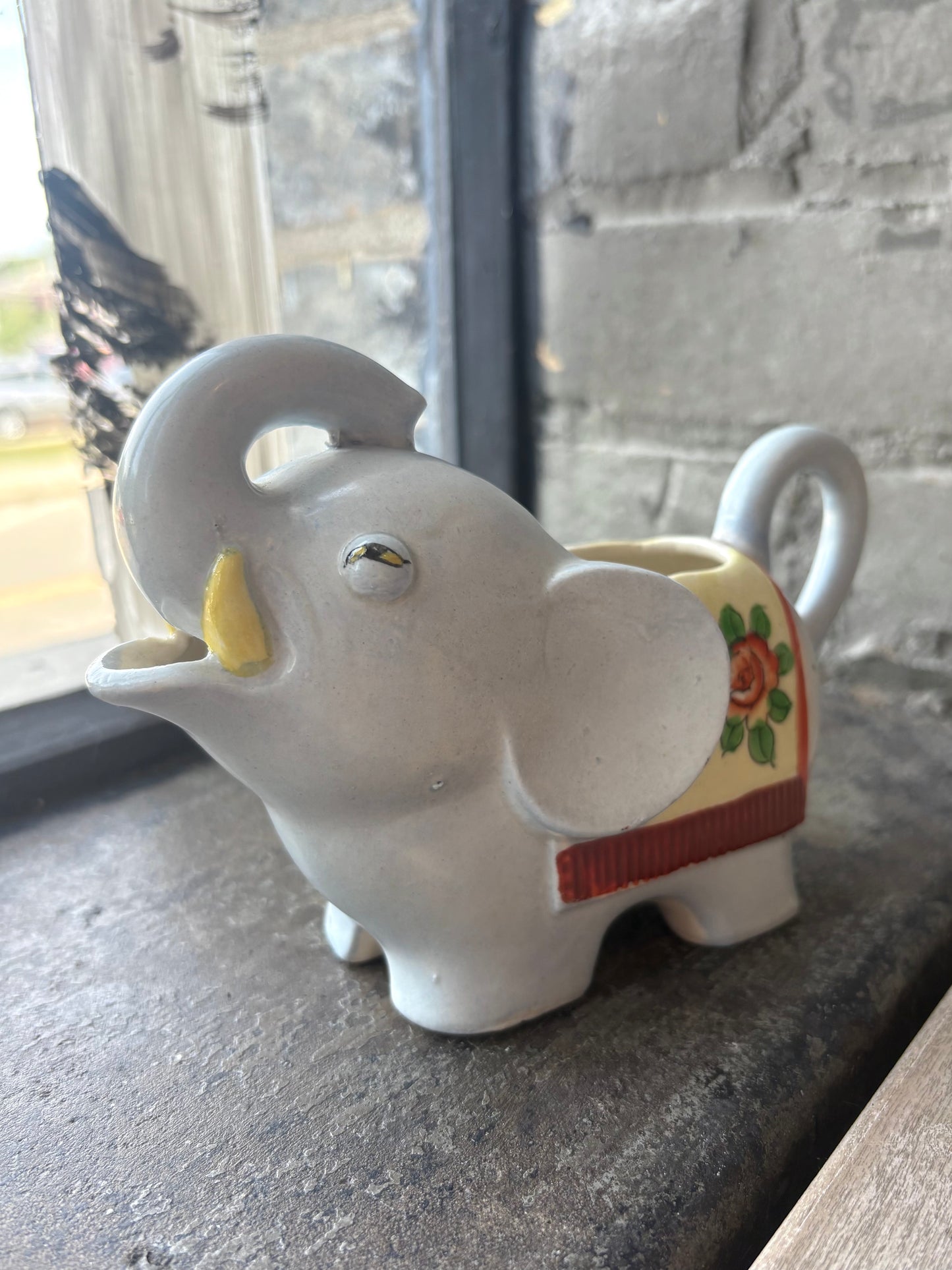 1920's Japan Hand Painted Elephant Creamer